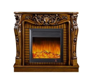 Chimenea eléctrica llevada teledirigida de la antigüedad europea del estilo para la decoración del chalet