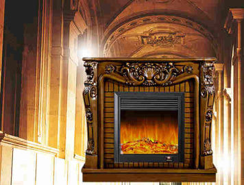 Chimenea eléctrica llevada teledirigida de la antigüedad europea del estilo para la decoración del chalet